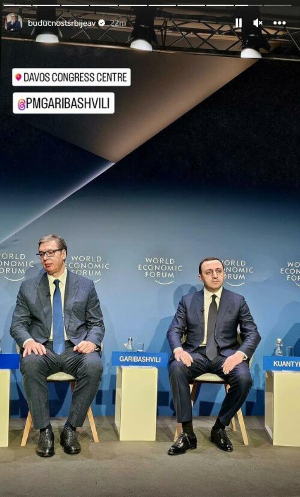 Aleksandar Vučić, Davos