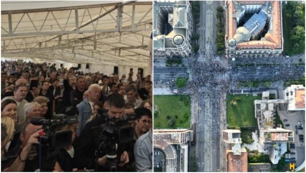 ФОТОГРАФИЈЕ И СНИМЦИ СВЕ ГОВОРЕ: Вучић окупио више људи под шаторима у зајечарским селима него блокадери у Београду (ФОТО/ВИДЕО)
